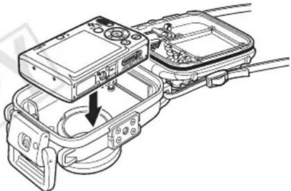 CANON WP-DC22 - 6Inserite la fotocamera all'interno della Custodia Impermeabile come mostrato. - 1