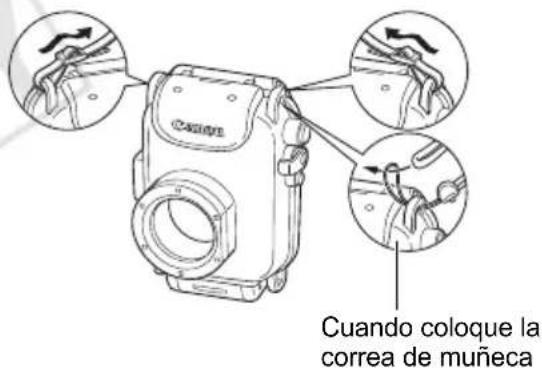Cuando coloque la correa de muñeca