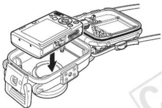 CANON WP-DC22 - 将相机装入防水套 - 1