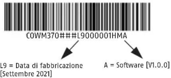 ABUS COWM370 - Data di fabbricazione e versione del software - 1