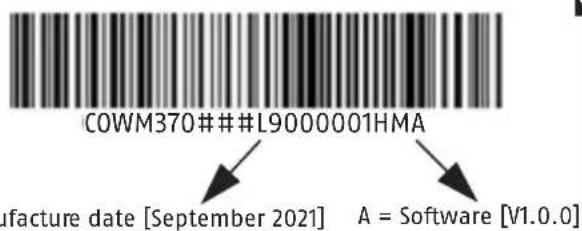 ABUS COWM370 - Manufacture date - 1