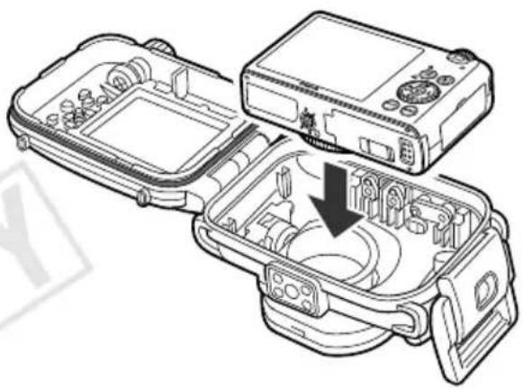 CANON WP-DC38 - ケースにカメラを入れます - 1