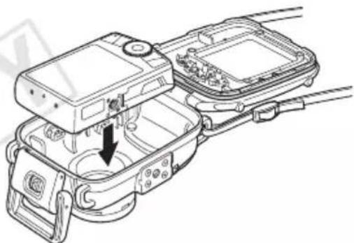 CANON WP-DC26 - 5Inserite la fotocamera all'interno della Custodia Impermeabile come mostrato. - 1