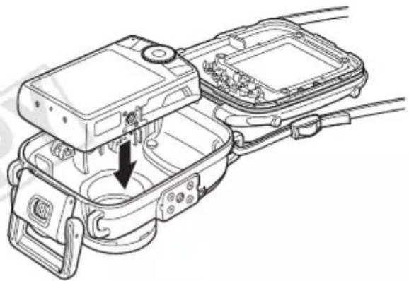 CANON WP-DC26 - ウォータープルーフケースにカメラを入れます - 1