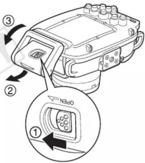 Technical diagram of an N3d0 device with numbered components and directional arrows indicating assembly or operation.