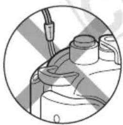 CANON WP-DC26 - Remove the strap from the camera. - 2