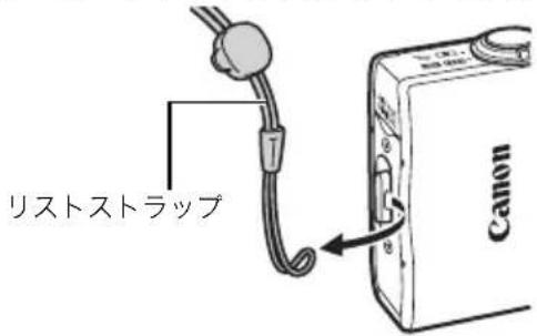 CANON WP-DC23 - カメラのリストストラップを外します。 - 1