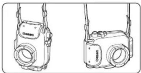 CANON WP-DC23 - Fixez les deux extrémités du collier aux attaches comme indiqué, et ajustez-le à la longueur adéquate. - 2