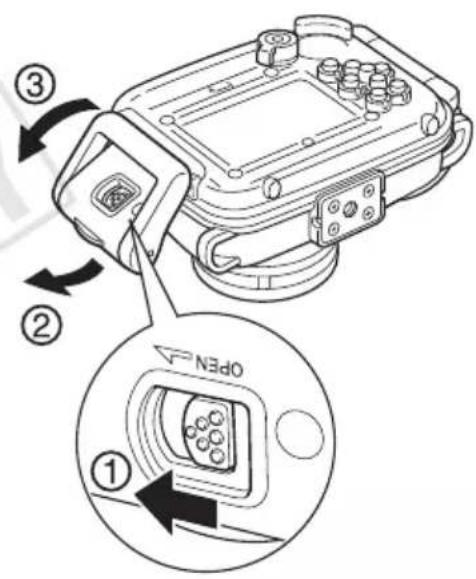 CANON WP-DC23 - カメラを取り出す - 1