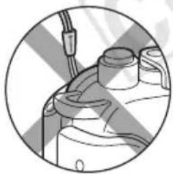 CANON WP-DC23 - 取下相机的腕带。 - 2
