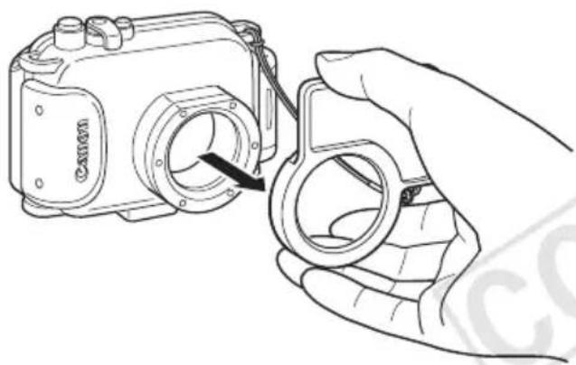 CANON WP-DC23 - Rimozione del diffusore - 1