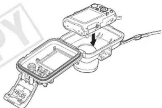 CANON WP-DC27 - Colocacion de laamera en lafunda impermeable - 1