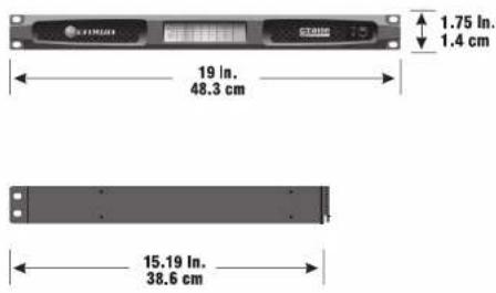 19 In. 48.3 cm 1.75 In. 1.4 cm 15.19 In. 38.6 cm