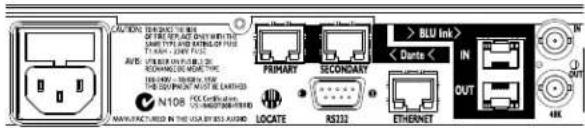 BSS Audio Soundweb London BLU-326DA - Rear Panel - 4