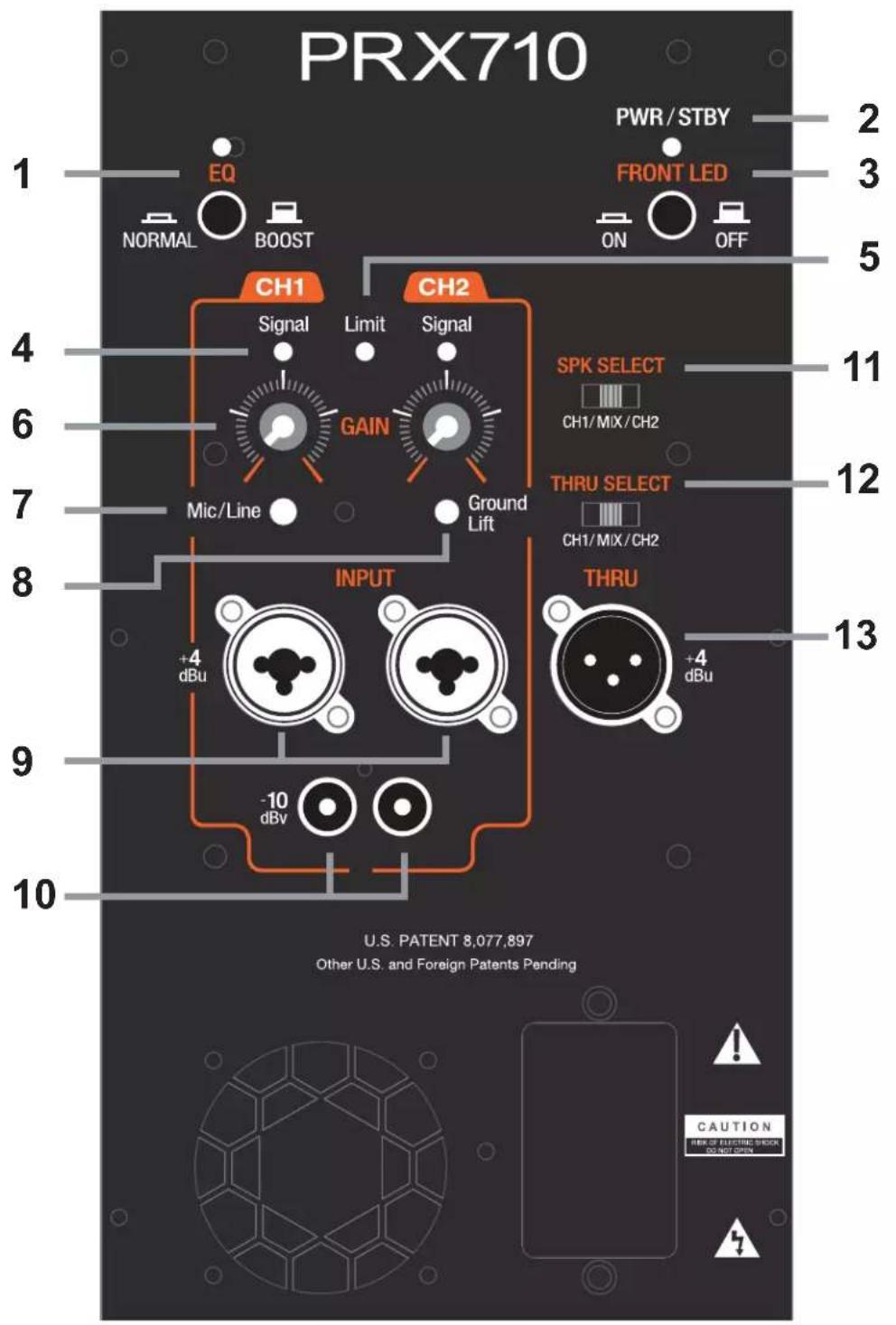 JBL PRX718XLF - CONFIGURATION DU SYSTÈME - MODÈLES LARGE BANDE - 1