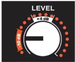 JBL PRX612M - RÉGLAGE DE LA SENSIBILITÉ D'ENTRÉ - 4