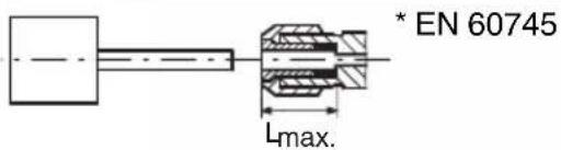 * EN 60745 Lmax.