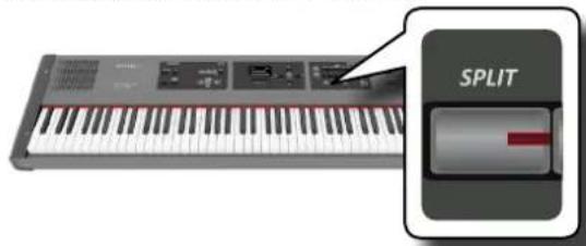 Dexibell Vivo P7 - Partage du clavier pour jouer deux sons différents - 1
