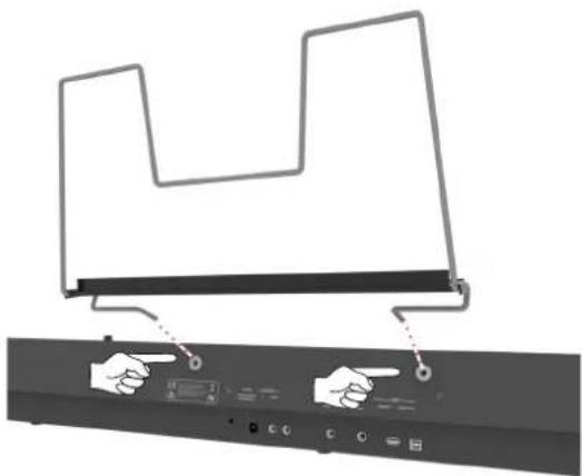 Dexibell Vivo P7 - Installation du porte-partition - 1