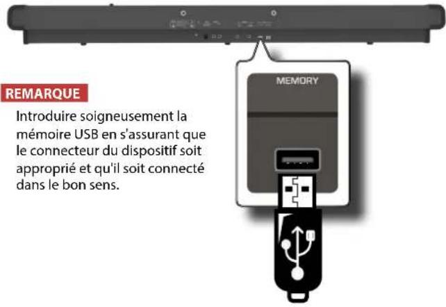 Dexibell Vivo P7 - Branchement d'une mémoire USB (disponible dans le commerce) - 1