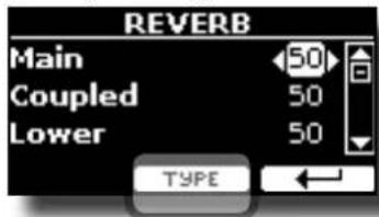 Dexibell Vivo P7 - Modification du type de réverbération - 1