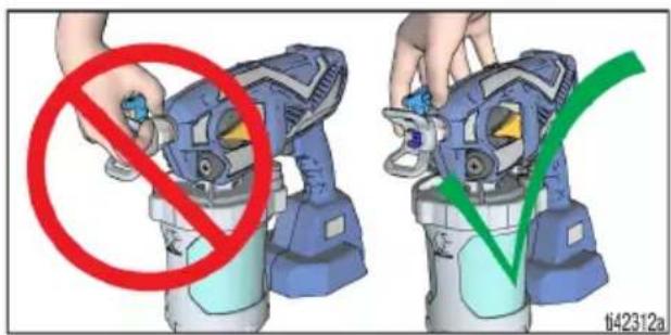 GRACO UltraMAX Cordless 17M367 - Orientation de la buse de pulvérisation - 2