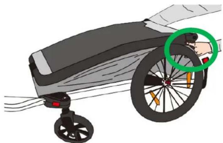 Fuxtec FX-FA1 - Folding the stroller - 2