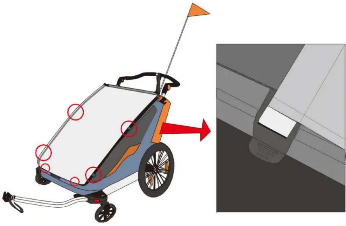 Fuxtec FX-FA1 - Mounting the flag - 3