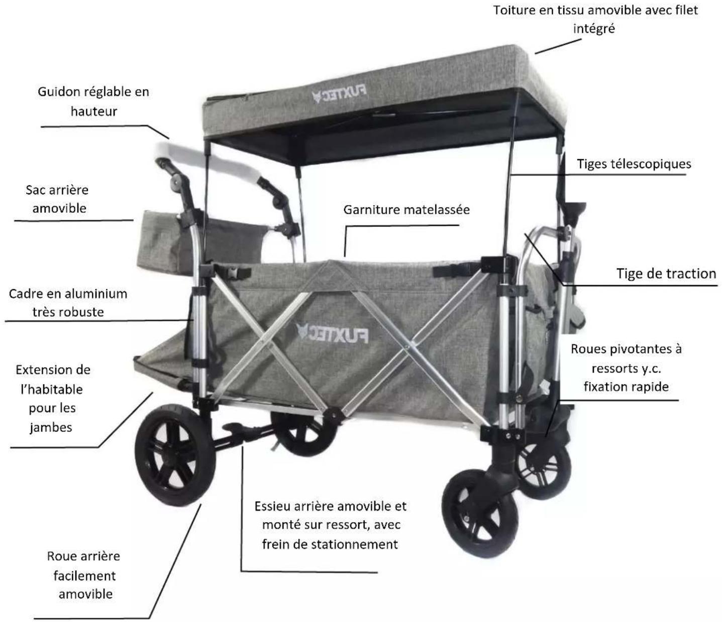 Fuxtec FX-CTL950 - Chariot infant original FUXTEC CTL-950 - 1
