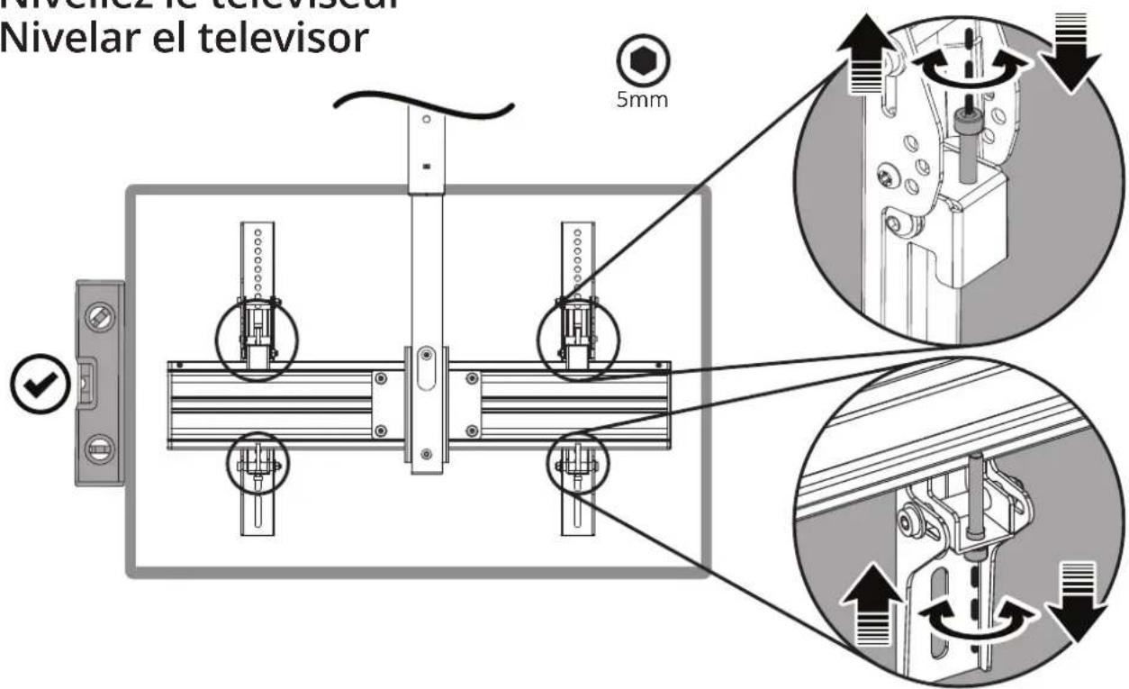 Kanto CM600SG - Level TV Nivellez le téléviseur Nivelar el televisor - 1
