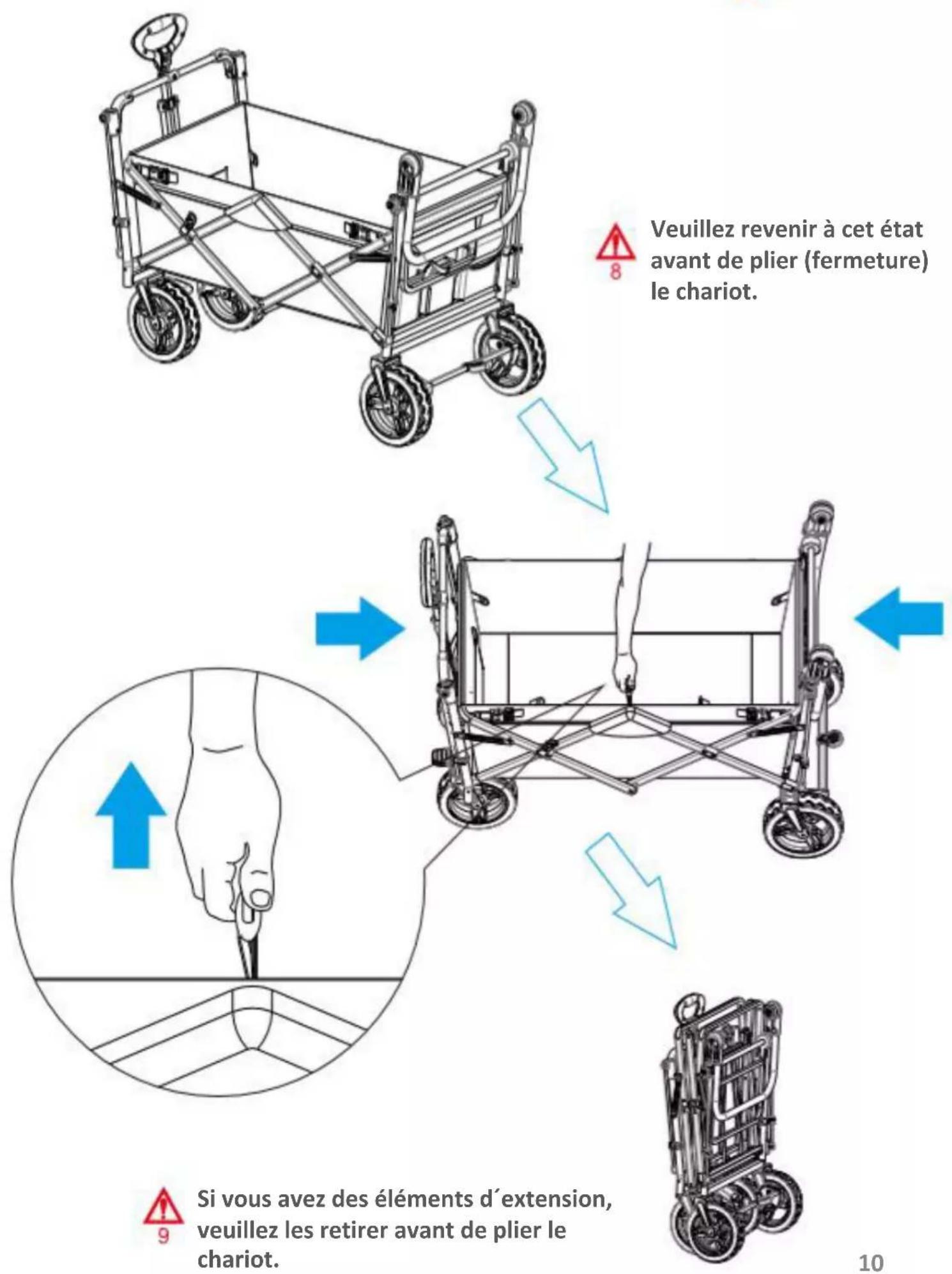 Fuxtec FX-CT850 - Cadre de poussée / tirage arrière - 9