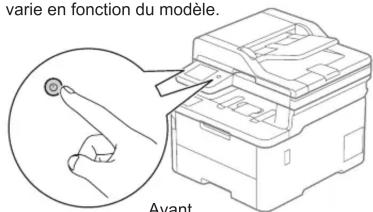 BROTHER MFC-L8340CDW - Connectez le cordon d'alimentation, puis mettez l'appareil sous tension - 2
