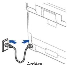 BROTHER MFC-L8390CDW - Connectez le cordon d'alimentation, puis mettez l'appareil sous tension - 1