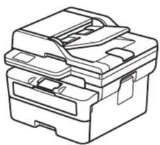 BROTHER DCP-L2620DW - Déballez l'appareil et vérifiez les composants - 1