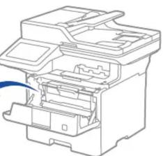 BROTHER MFC-L5710DW - Retirez les matériaux d'emballage et réinstallez le module tambour-cartouche de toner - 3