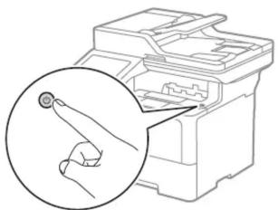 BROTHER MFC-L5710DW - Connectez le cordon d'alimentation, puis mettez l'appareil sous tension - 3