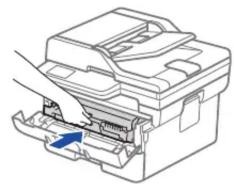 BROTHER DCP-L2660DW - Retirez les matériaux d'emballage et installez le module tambour-cartouche de toner - 3