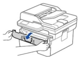 BROTHER DCP-L2660DW - Retirez les matériaux d'emballage et installez le module tambour-cartouche de toner - 1