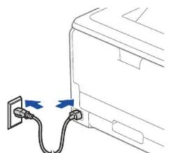 BROTHER HL-L8240CDW - Connectez le cordon d'alimentation, puis mettez l'appareil sous tension - 1