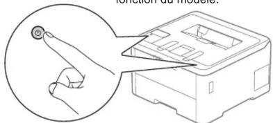 BROTHER HL-L3240CDW - Connectez le cordon d'alimentation, puis mettez l'appareil sous tension - 3