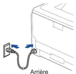 BROTHER HL-L3215CW - Connectez le cordon d'alimentation, puis mettez l'appareil sous tension - 1