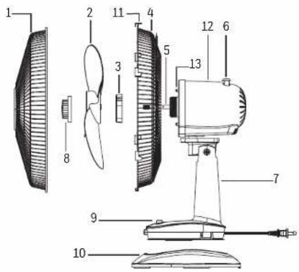 HONEYWELL HSF1630B - PART GUIDE - HTF1220 SERIES - 1
