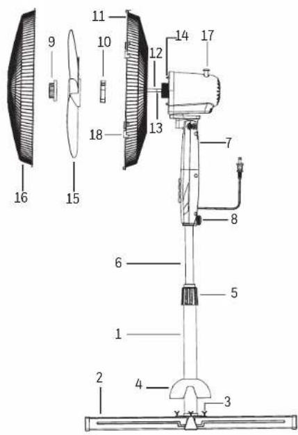 HONEYWELL HSF1630B - PART GUIDE - HSF1630 SERIES - 1