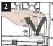 BEKO DF8412TA0W - Raccord du tuyau de vidange de l'eau - 2