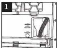 BEKO DF8412TA0W - Raccord du tuyau de vidange de l'eau - 1