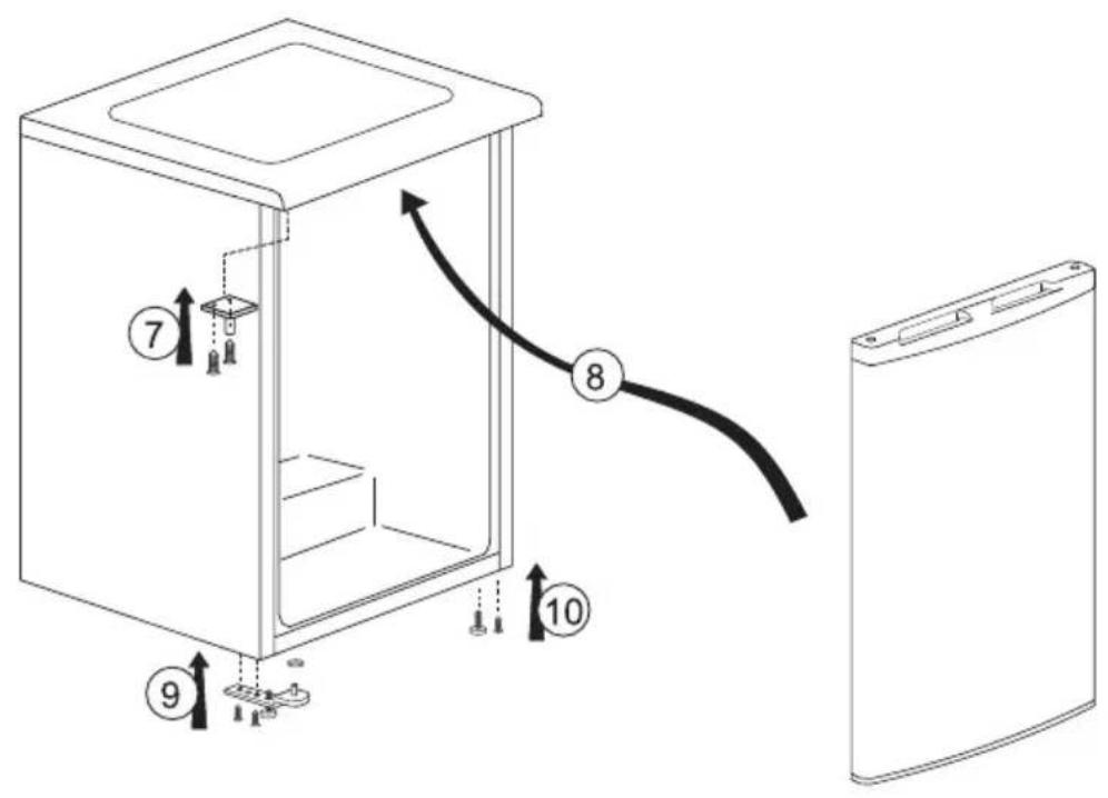 BEKO TSE1524N - Ovien uudelleen sijoitus - 2