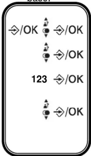 ↔/OK ↗/OK ▲2 ▼ ▲2 ▼ ↔/OK 123 ↔/OK ▲2 ▼ ↔/OK