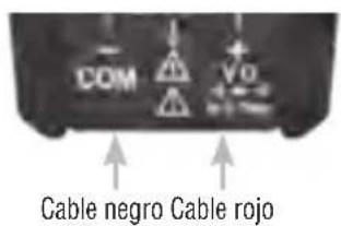 COM VO Cable negro Cable rojo
