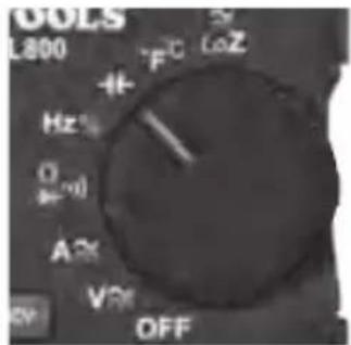 GOLS L800 +Hz Hz O A V OFF