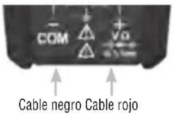 COM VQ Cable negro Cable rojo